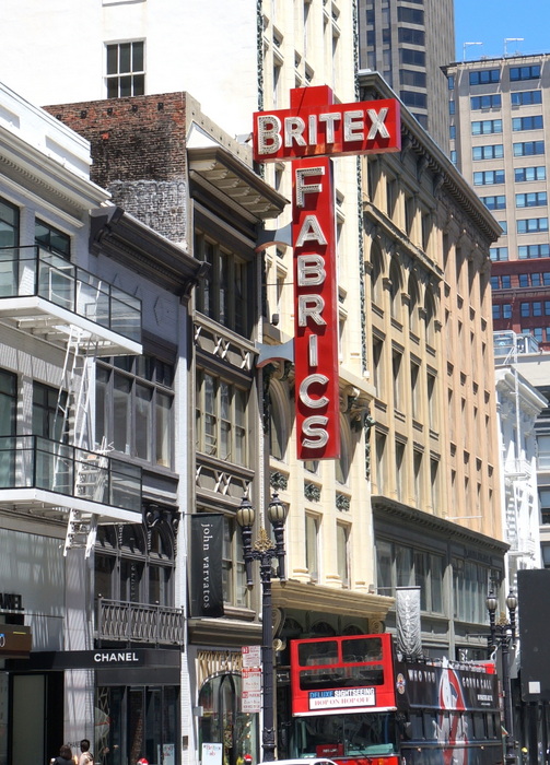 Visiting Britex Fabric San Francisco