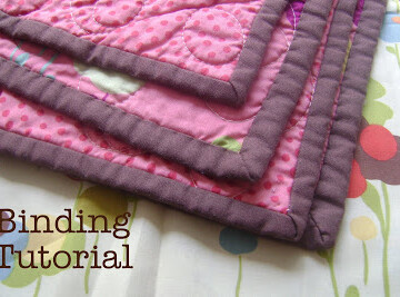Tutorial on binding a quilt featured by top US quilting blog, Diary of a Quilter