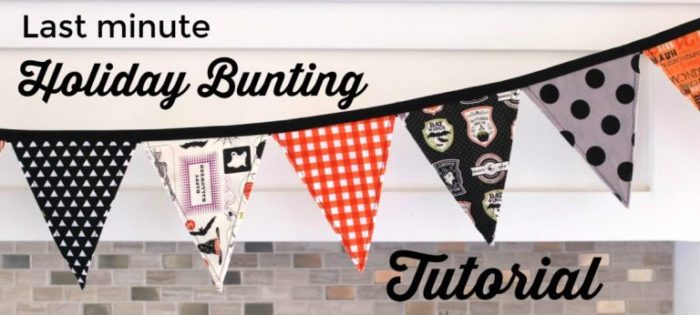 How to make a simple holiday pennant bunting using triangles cut by the AccuQuilt Go Cutting system