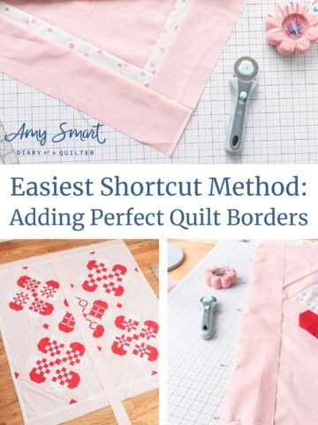 Tutorial: Easiest Shortcut for Perfectly Square (non wavy) Quilt Borders Every time!
