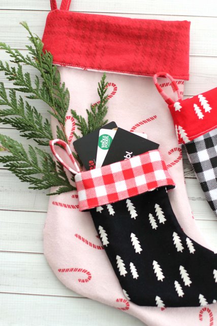 Easy Christmas Stocking Pattern & Sewing Tutorial featured by top US sewing blogger, Diary of a Quilter