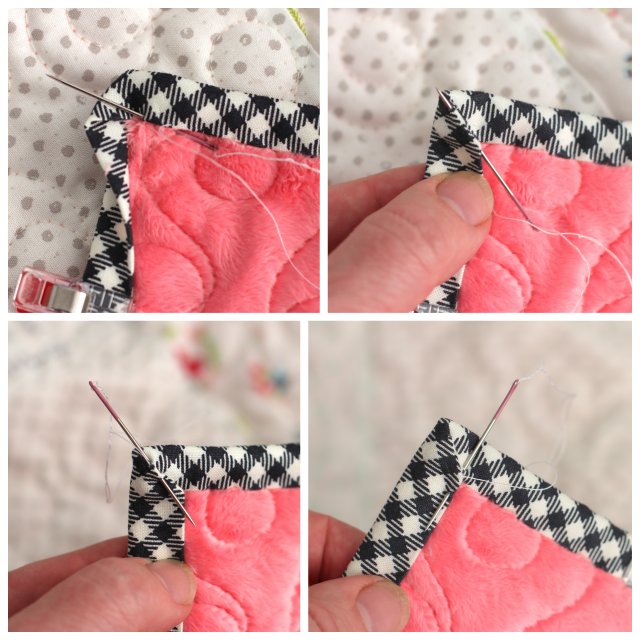 Sewing Mitered Corners when finishing a quilt