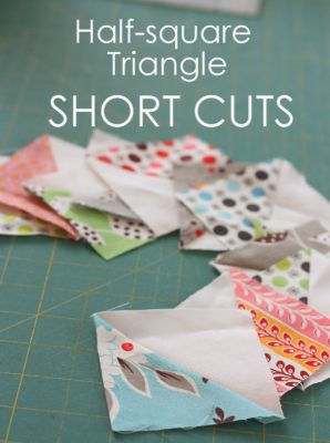 Half Square Triangle Quilt instructions and pattern featured by top US quilting blog, Diary of a Quilter