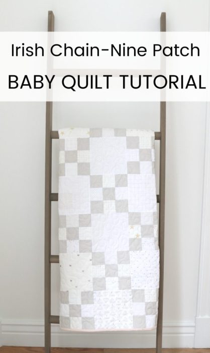 Strip-piecing short cuts to make Irish Chain Baby Quilt