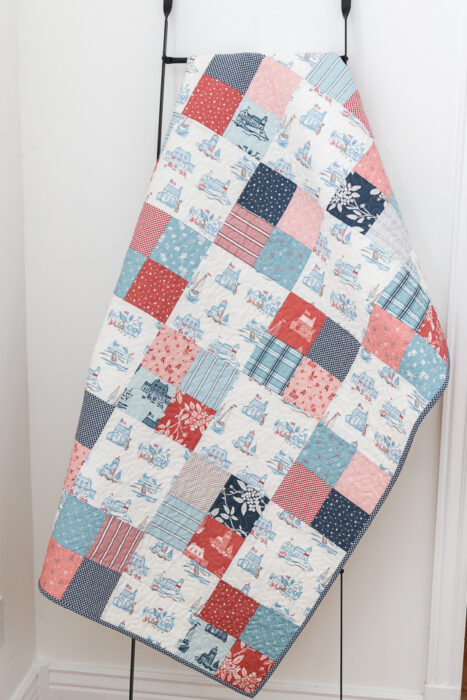 Beginner friendly, simple first quilt tutorial by Amy Smart