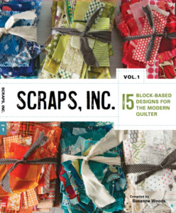Pattern book with 15 scrap quilt patterns