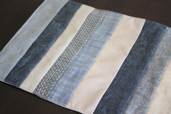 chambray linen patchwork