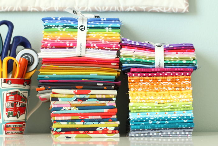 New Fabric Rainbow quilts