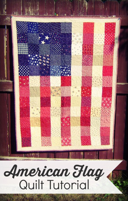 American Flag Quilt Tutorial