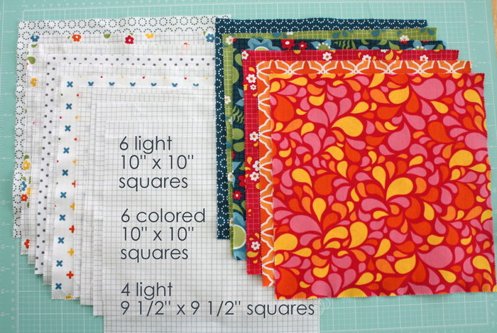 star baby quilt tutorial featured by top US quilting blog, Diary of a Quilter: Baby star quilt fabric requirements