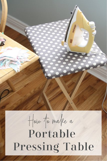 Tutorial- How to Make a portable pressing table - useful supply for every sewing roomm