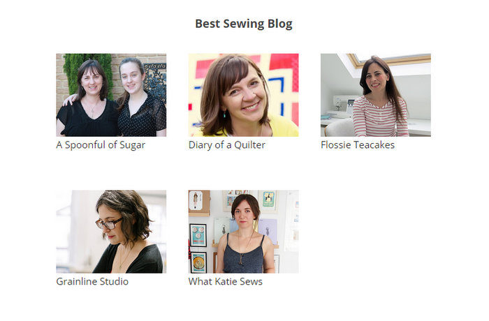 Bloglovin Best Sewing Blog nominees