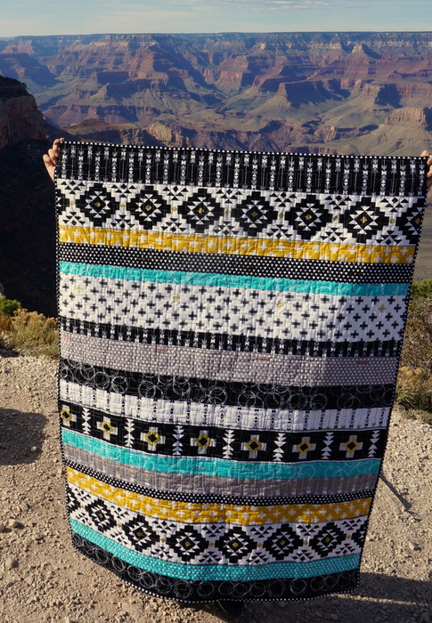 Four Corners quilt at the Grand Canyon