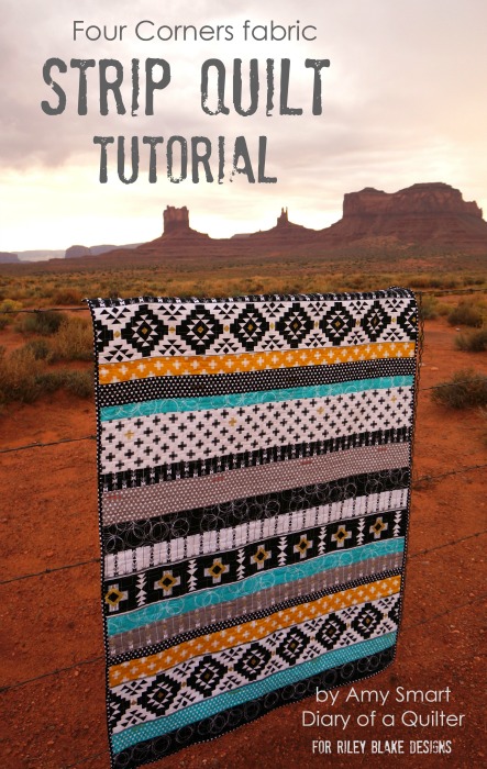 Four Corners row quilt tutorial by Amy Smart