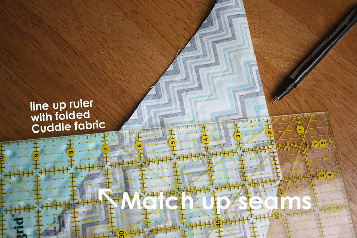 Self Binding Baby Blanket Tutorial featured by top US sewing blog, Diary of a Quilter