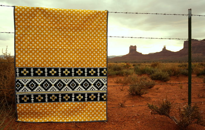 Southwest inspired panel quilt