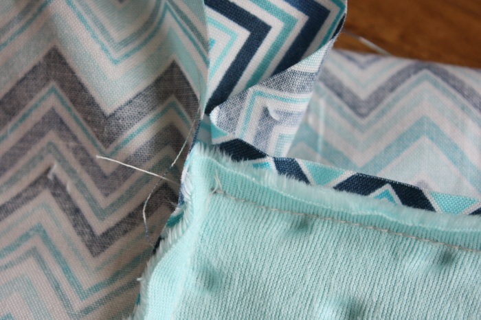 Self Binding Baby Blanket Tutorial featured by top US sewing blog, Diary of a Quilter