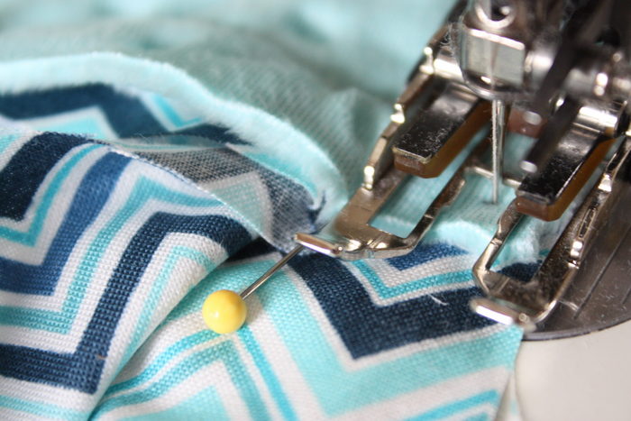 Self Binding Baby Blanket Tutorial featured by top US sewing blog, Diary of a Quilter