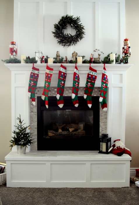 Christmas fireplace redo