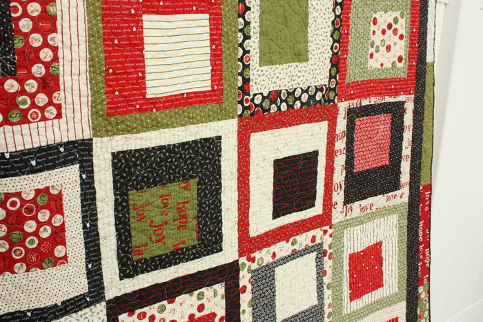 Countdown to Christmas Quilt close up