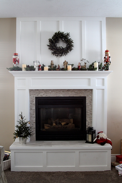 Fireplace mantle redo after