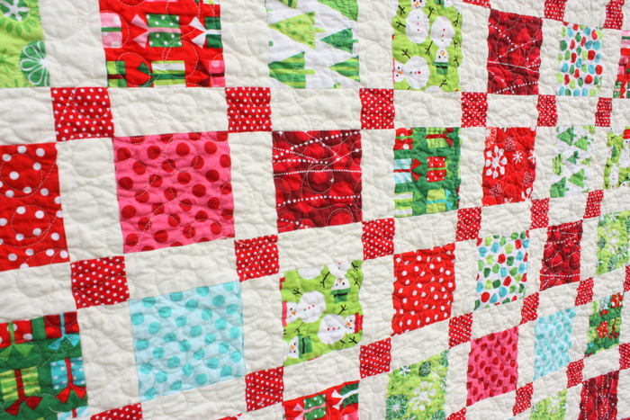 Retro Christmas quilt Robert Kaufman ann Kelle fabrics