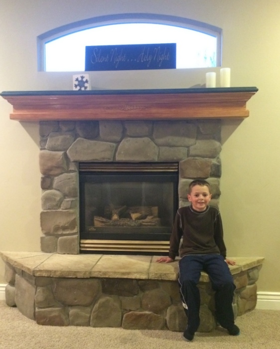 fireplace before