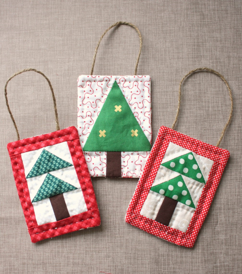 Mini Christmas Tree Quilt Ornament Tutoial - Diary of a Quilter - a ...