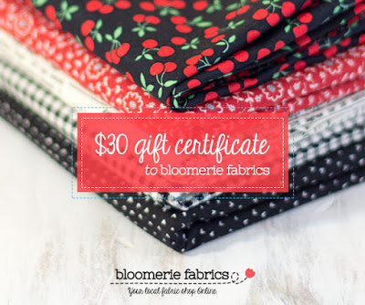 Gift Certificate - Bloomerie Fabrics