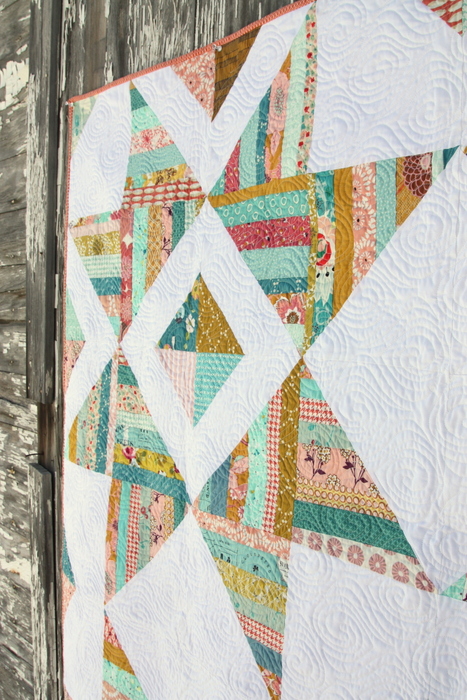 Scrappy Star quilting