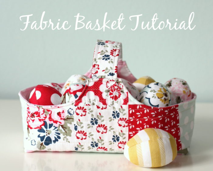 "Fabric Basket and Eggs Tutorial” is a Free Quilted Easter Basket Pattern designed by Amy Smart from Diary of a Quilter!