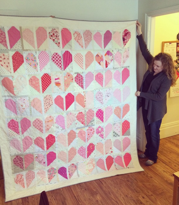 Andy and breast cancer quilt