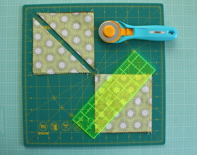 ruler and rotary cutter