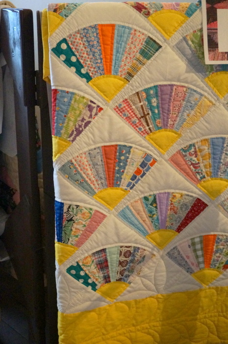 vintage fan quilt