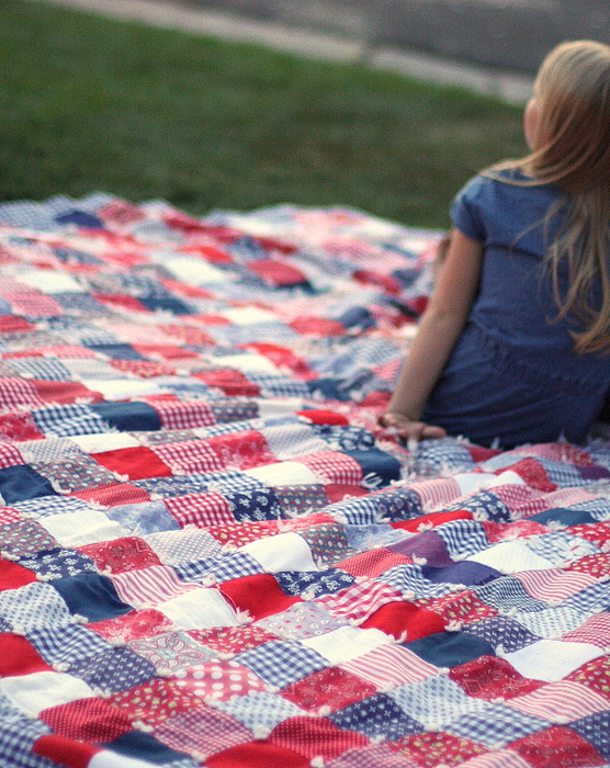 Fourth of July Patchwork Quilt