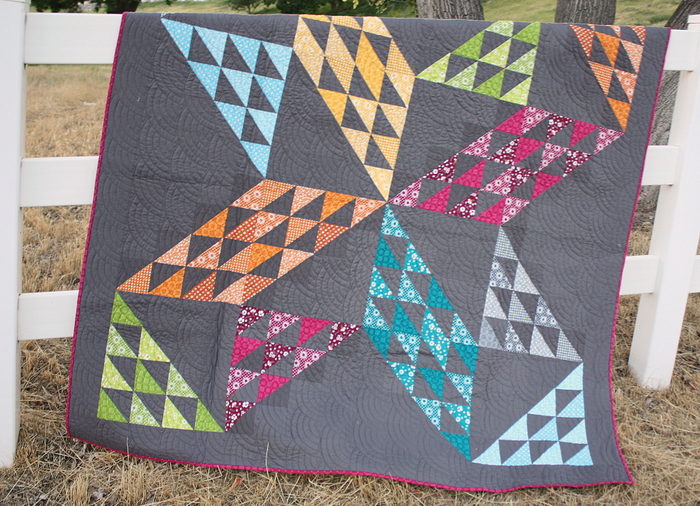 Half square triangle star quilt by Amy Smart