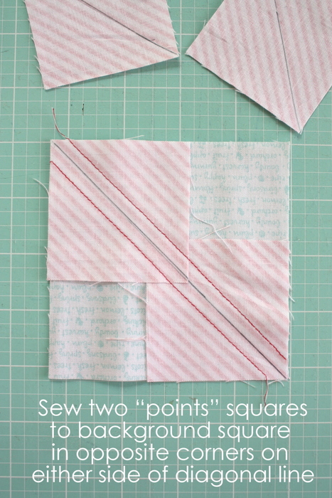 Fast Flying Geese + Sawtooth Star Quilt Block Tutorial featured by top US quilting blog, Diary of a Quilter