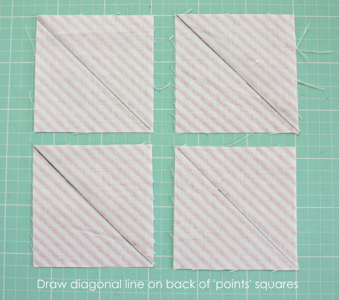 Fast Flying Geese + Sawtooth Star Quilt Block Tutorial featured by top US quilting blog, Diary of a Quilter