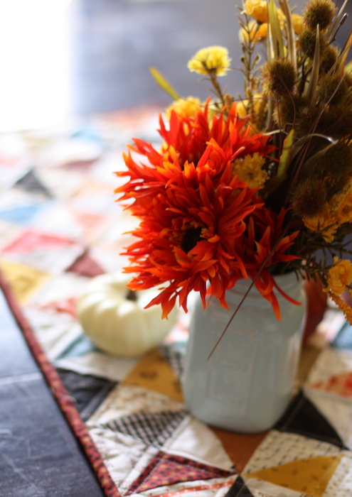 Fall Patchwork Tablerunner tutorial