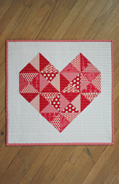 Canoe Ridge Creations heart mini quilt