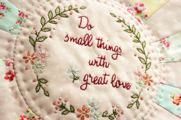 Great Love embroidery pattern by Amy Sinibaldi