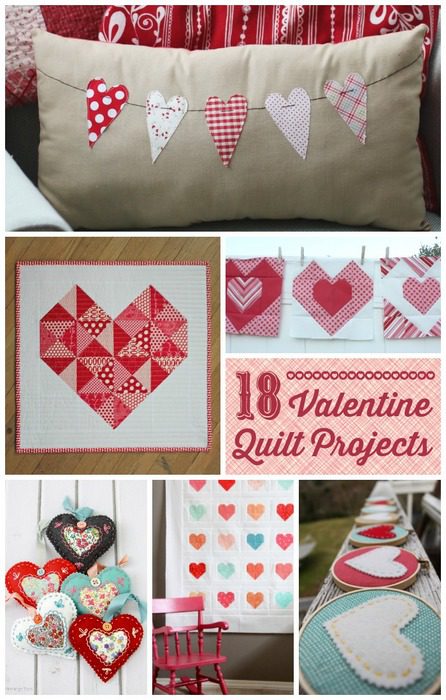 Valentine quilt projects