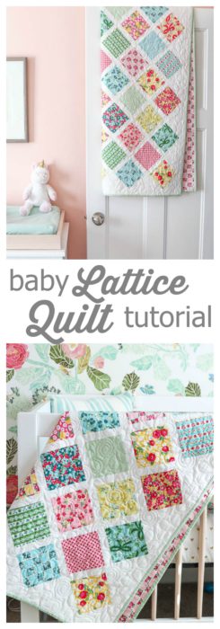 Lattice baby quilt clearance
