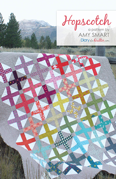 Jelly Roll friendly quilt pattern by Amy Smart; Hopscotch