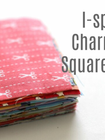 I-spy Charm Squares for quilting