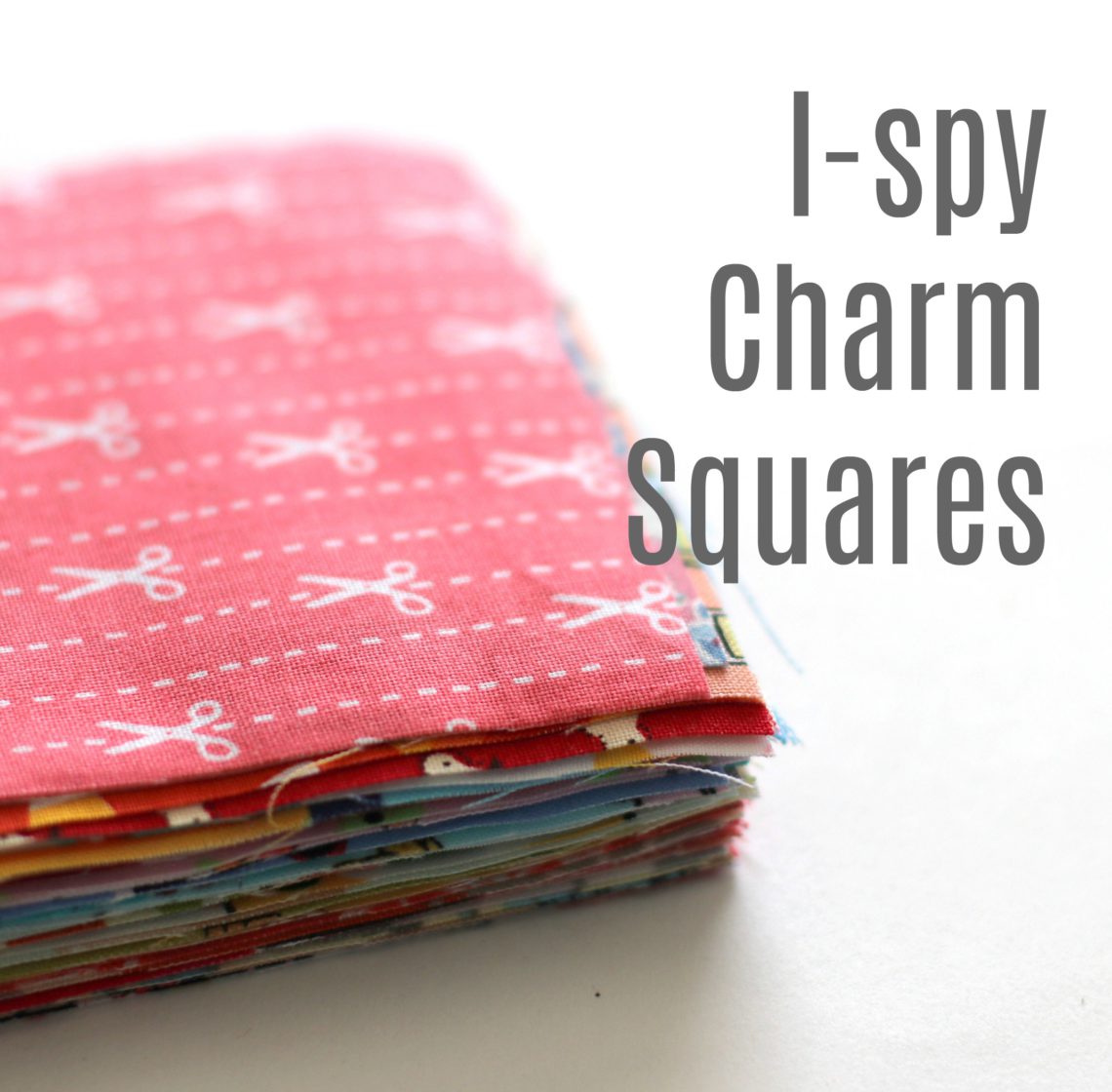 I-spy Charm Squares for quilting