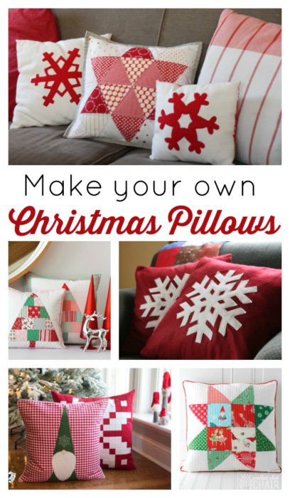 Over 15 different Christmas pillow tutorials and patterns