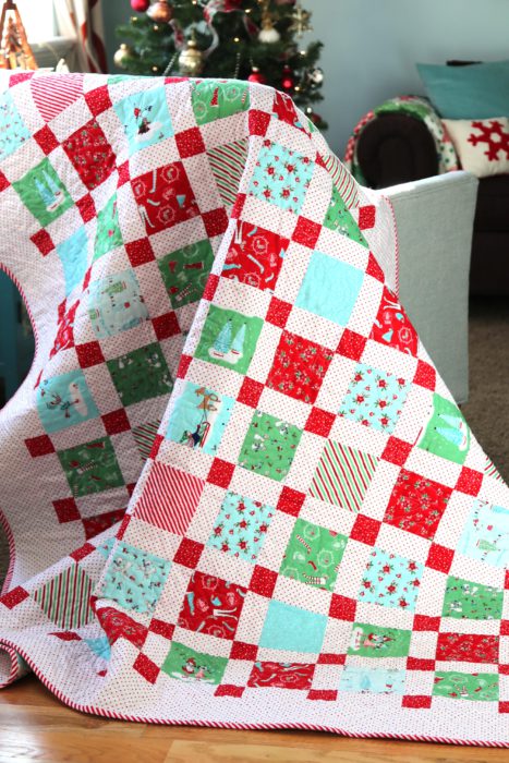 Favorite Christmas Quilts featured by top US quilting blog, Diary of a Quilter