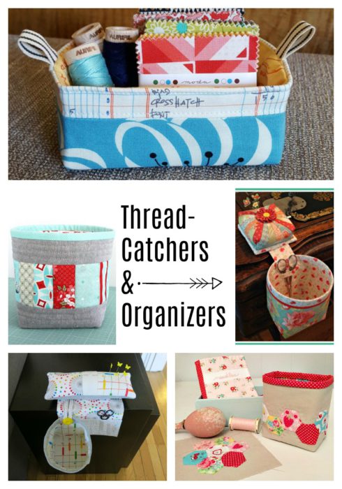 Thread Catcher, pincushion and sewing organizer tutorials for friends who sew
