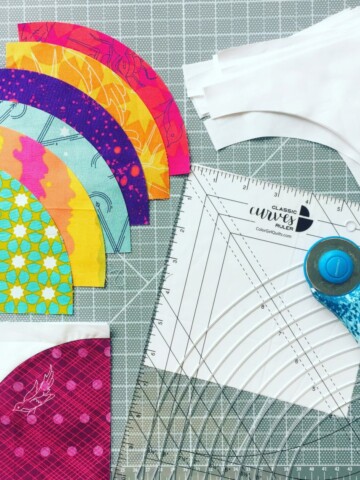 Tips to Cut and Piece curved quilt blocks